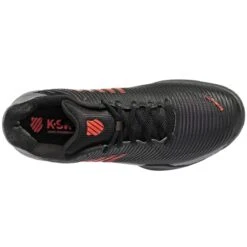 K-Swiss Hypercourt Express 2 Men's Tennis Shoe (Black/Grey/Orange) -Racquet Pro Shop 06613 042.06