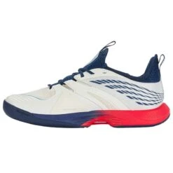 K-Swiss SpeedTrac Men's Tennis Shoe (White/Blue) -Racquet Pro Shop 07392 146 2