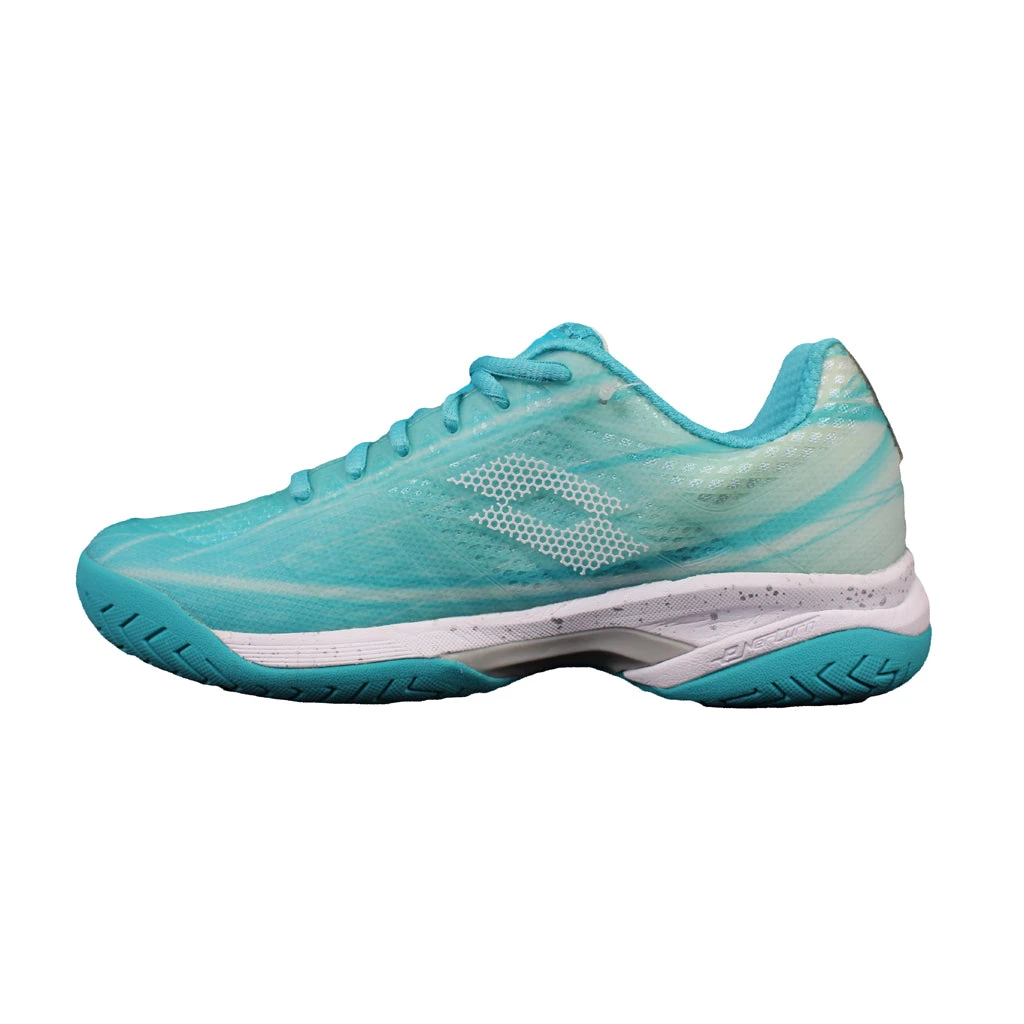 Lotto Mirage 300 Speed Women's Tennis Shoe (Blue/White/Silver) 3 Lotto Mirage 300 Speed Women's Tennis Shoe (Blue/White/Silver) - Image 3