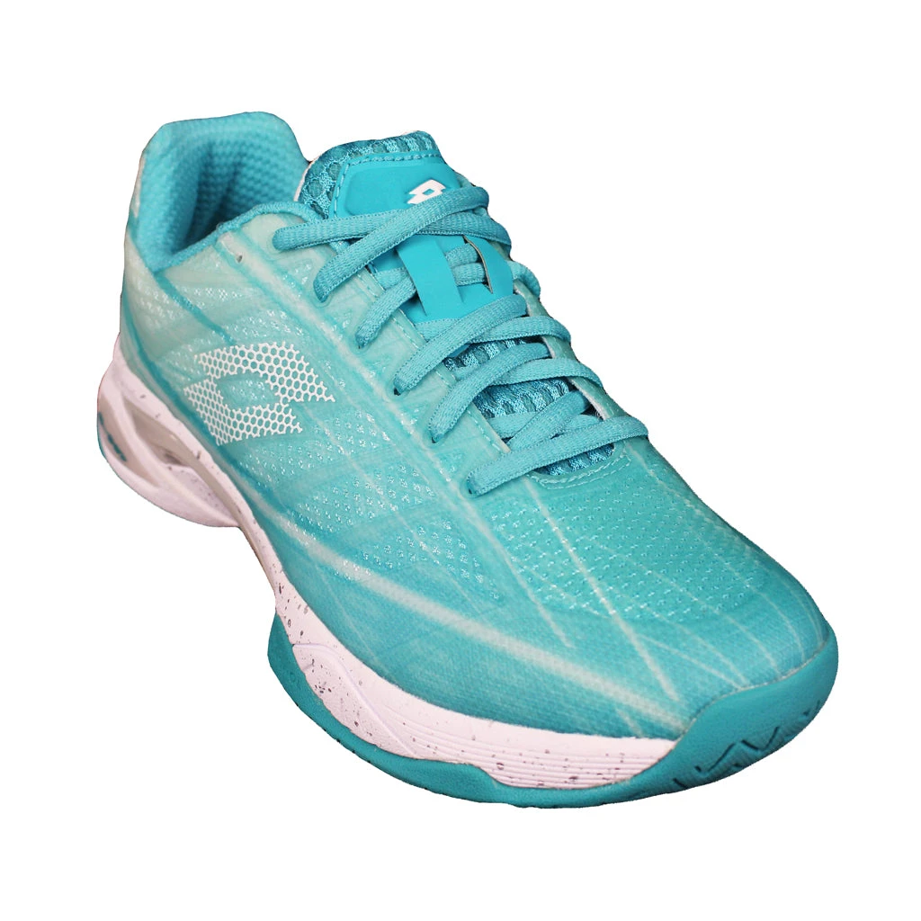 Lotto Mirage 300 Speed Women's Tennis Shoe (Blue/White/Silver) 2 Lotto Mirage 300 Speed Women's Tennis Shoe (Blue/White/Silver) - Image 2
