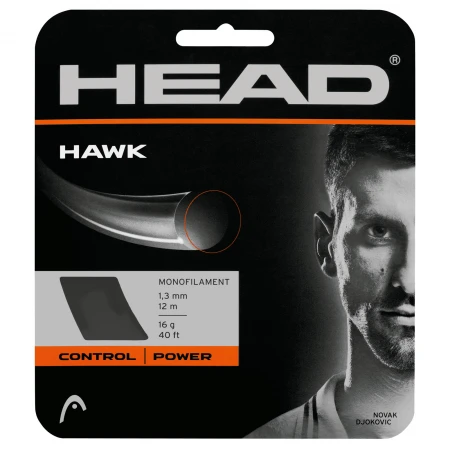 Head Hawk 16/1.30 Tennis String (Silver) 1 Head Hawk 16/1.30 Tennis String (Silver)