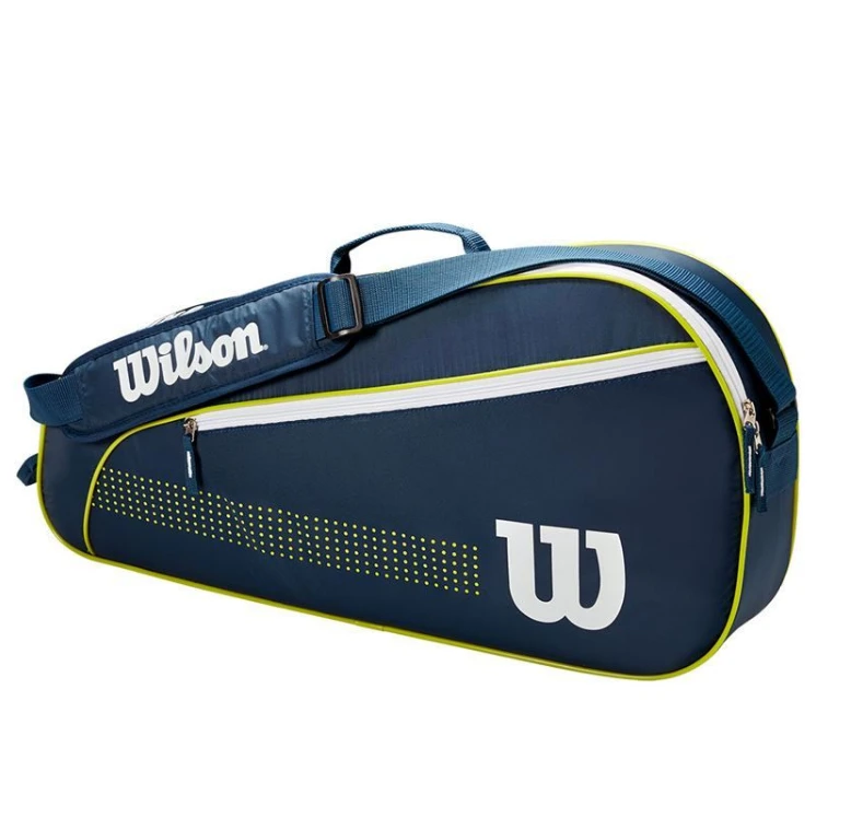 Wilson Junior 3 Pack Bag (Navy/White/Green) 1 Wilson Junior 3 Pack Bag (Navy/White/Green)