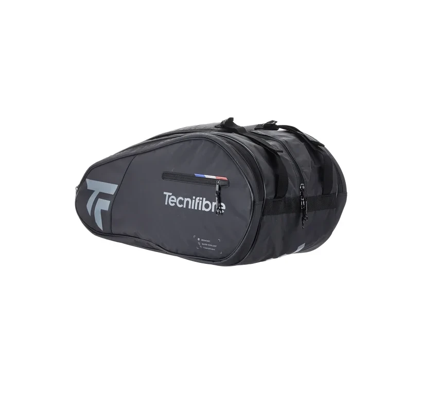 Tecnifibre Team Dry 12 Racquet Bag (Black/Silver) 3 Tecnifibre Team Dry 12 Racquet Bag (Black/Silver) - Image 3