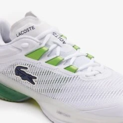Lacoste AG-LT23 Ultra Men's Tennis Shoes (White/Green) -Racquet Pro Shop 45SMA0013 082 06