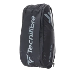 Tecnifibre Team Dry 12 Racquet Bag (Black/Silver) 10 Tecnifibre Team Dry 12 Racquet Bag (Black/Silver) -Racquet Pro Shop 4tf12dryside