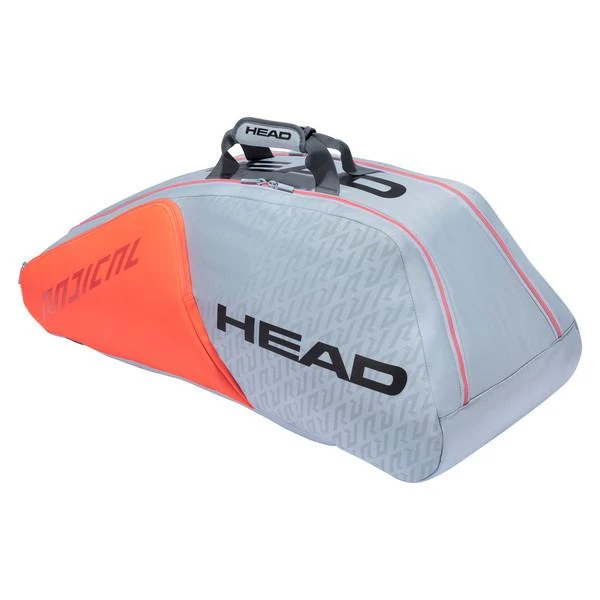 Head Radical Supercombi 9 Pack Racquet Bag (Grey/Orange) 1 Head Radical Supercombi 9 Pack Racquet Bag (Grey/Orange)