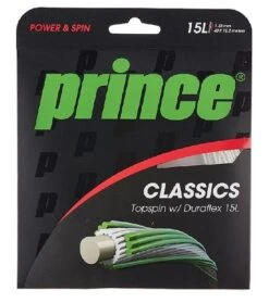 Prince TopSpin 15L Duraflex Tennis String (White)