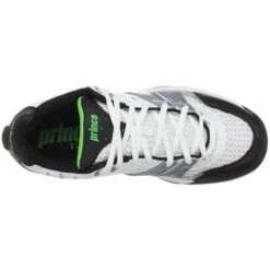 Prince T22 Men's Tennis Shoe (White/Black/Green) -Racquet Pro Shop 8P984149 1