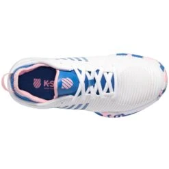 K-Swiss Hypercourt Supreme Women's Tennis Shoe (White/Star Sapphire/Orchid Pink) -Racquet Pro Shop 96615 969.06