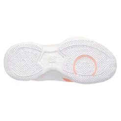 K-Swiss Bigshot Light 4 Women's Tennis Shoe (White/Peach) -Racquet Pro Shop 96989 683.05