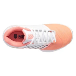 K-Swiss Bigshot Light 4 Women's Tennis Shoe (White/Peach) -Racquet Pro Shop 96989 683.06