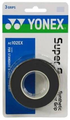 Yonex Super Grap Overgrip 3 Pack (Black)