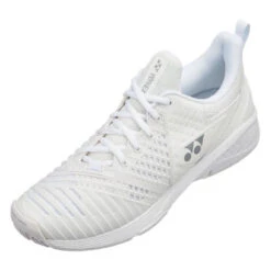 Yonex Power Cushion Sonicage 3 Women's Tennis Shoe (White/Silver) -Racquet Pro Shop Capture10