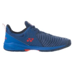 Yonex Power Cushion Sonicage 3 Clay Men's Tennis Shoe (Navy/Red)