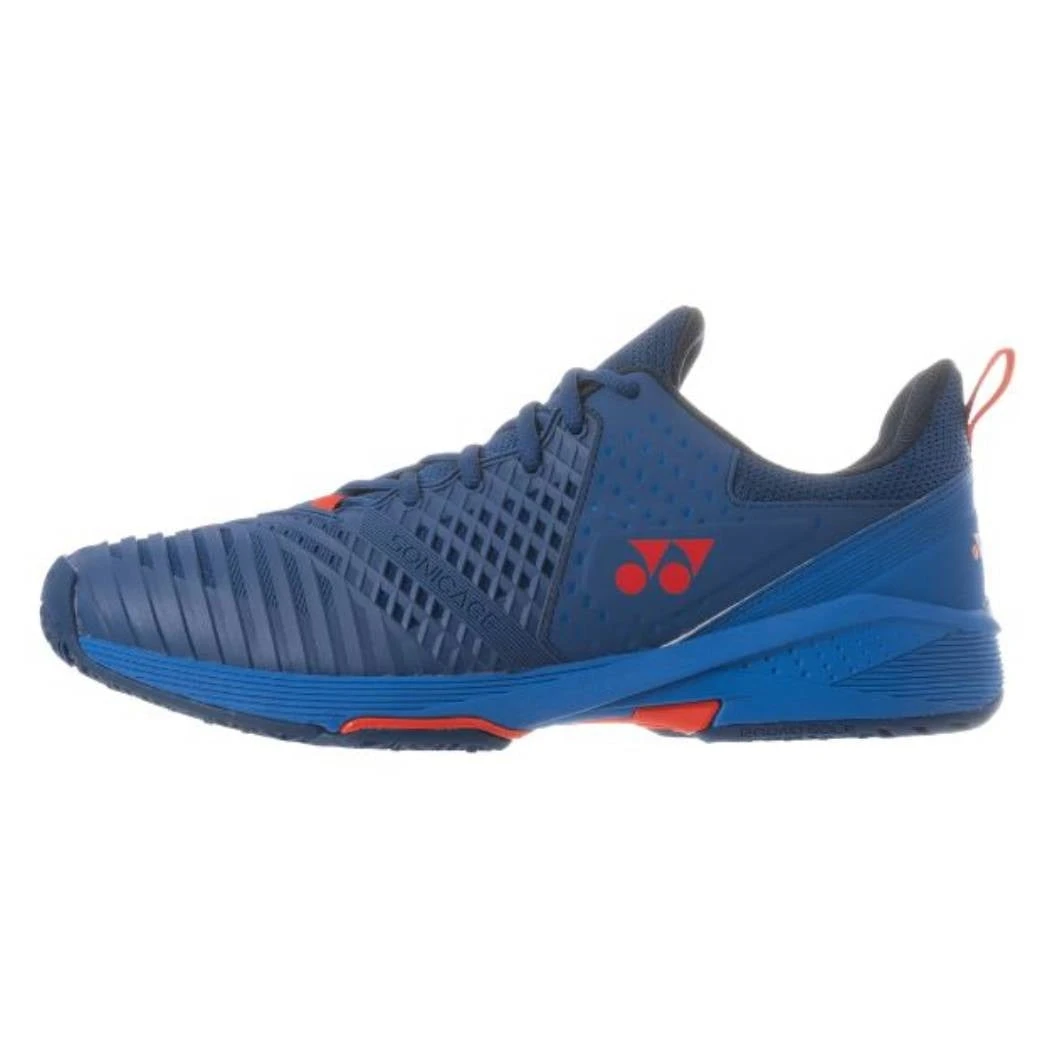 Yonex Power Cushion Sonicage 3 Clay Men's Tennis Shoe (Navy/Red) 2 Yonex Power Cushion Sonicage 3 Clay Men's Tennis Shoe (Navy/Red) - Image 2