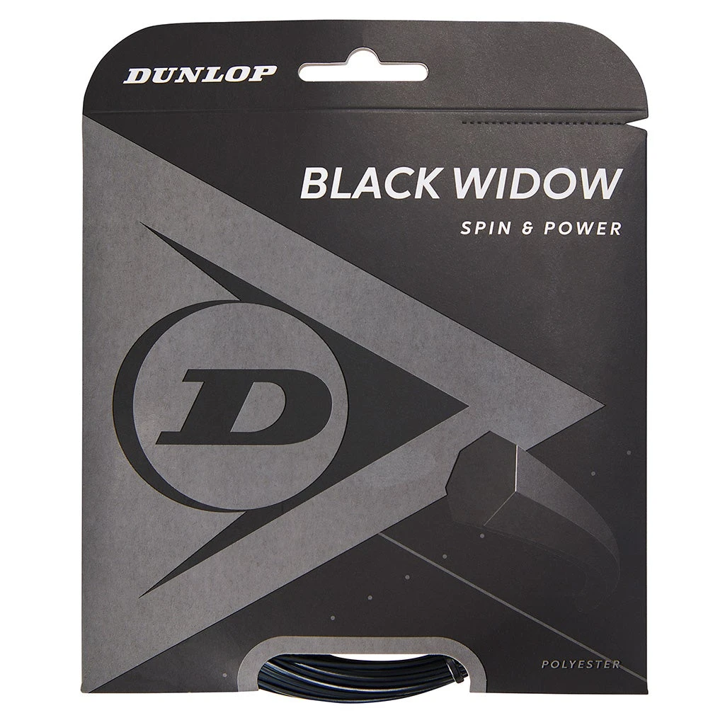 Dunlop Black Widow 18/1.20 Tennis String (Black) 1 Dunlop Black Widow 18/1.20 Tennis String (Black)