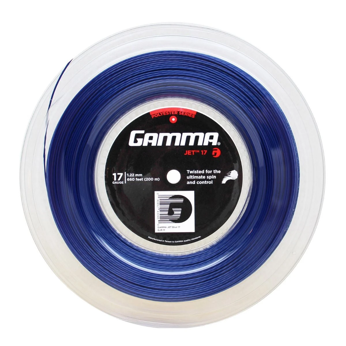 Gamma Jet 17/1.22 Tennis String Reel (Blue) 1 Gamma Jet 17/1.22 Tennis String Reel (Blue)