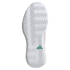 Adidas Defiant Speed Women's Tennis Shoe (Pink/White) -Racquet Pro Shop GV9529 4 FOOTWEAR Photography BottomView transparent
