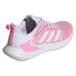 Adidas Defiant Speed Women's Tennis Shoe (Pink/White) -Racquet Pro Shop GV9529 7 FOOTWEAR Photography BackLateralTopView transparent
