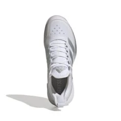 Adidas Adizero Ubersonic 4 Women's Tennis Shoe (White/Silver/Grey) 13 Adidas Adizero Ubersonic 4 Women's Tennis Shoe (White/Silver/Grey) -Racquet Pro Shop GW2513 3 FOOTWEAR Photography TopPortraitView white f4878b2d 1514 4209 bece 391818efd8ce