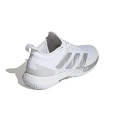 Adidas Adizero Ubersonic 4 Women's Tennis Shoe (White/Silver/Grey) 15 Adidas Adizero Ubersonic 4 Women's Tennis Shoe (White/Silver/Grey) -Racquet Pro Shop GW2513 7 FOOTWEAR Photography BackLateralTopView white 9ebfbf98 f58a 451c b56c c372cf0d51c4