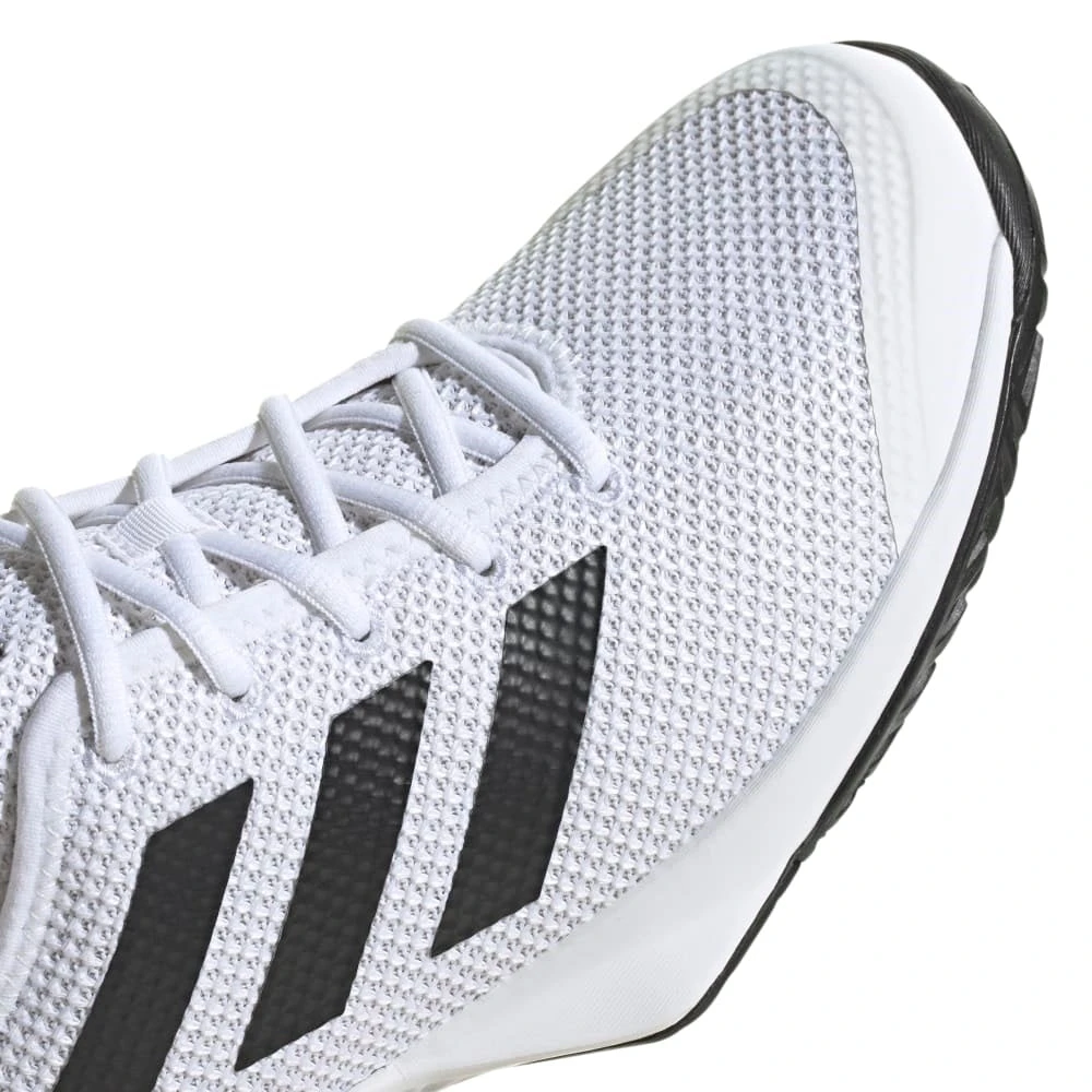 Adidas Court Flash Men's Tennis Shoe (White/Core Black) 3 Adidas Court Flash Men's Tennis Shoe (White/Core Black) - Image 3