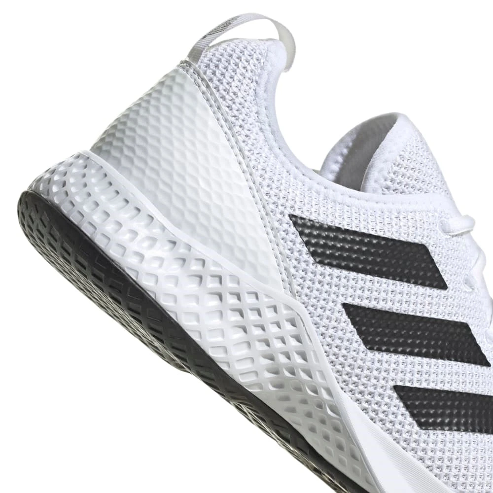 Adidas Court Flash Men's Tennis Shoe (White/Core Black) 4 Adidas Court Flash Men's Tennis Shoe (White/Core Black) - Image 4