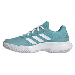 Adidas GameCourt 2 Women's Tennis Shoe (Mint Ton/Cloud White) -Racquet Pro Shop GW6262 5