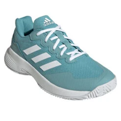 Adidas GameCourt 2 Women's Tennis Shoe (Mint Ton/Cloud White) -Racquet Pro Shop GW6262 6