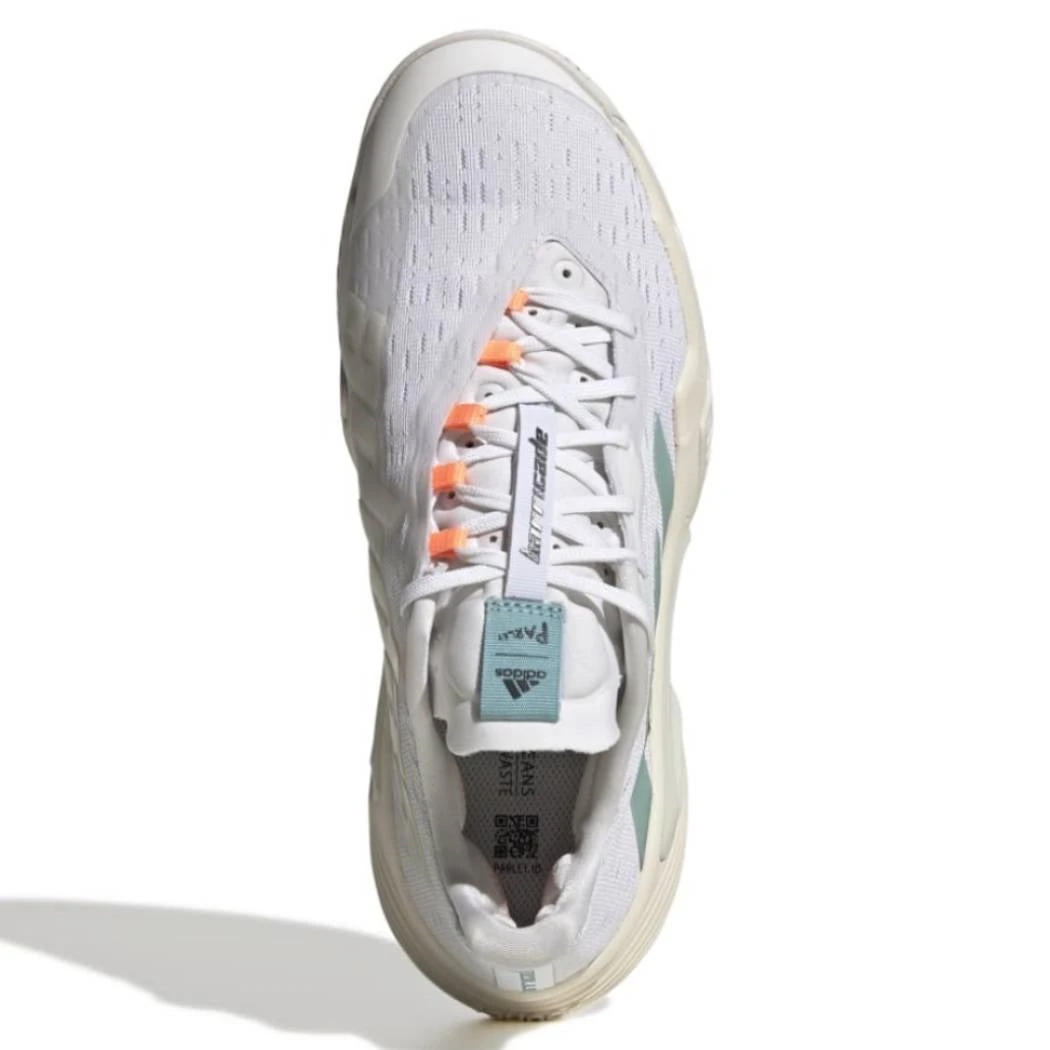 Adidas Barricade Parley Women's Tennis Shoe (White/Grey) 2 Adidas Barricade Parley Women's Tennis Shoe (White/Grey) - Image 2