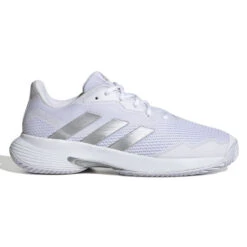 Adidas CourtJam Control Women's Tennis Shoe (White/Silver)
