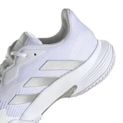 Adidas CourtJam Control Women's Tennis Shoe (White/Silver) -Racquet Pro Shop GY1334 8 FOOTWEAR Photography DetailView1 white 8db16518 90d4 46dd b6d0 bf42efa2f6aa