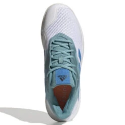 Adidas Court Jam Control Men's Tennis Shoe (Min Ton/Pulse Blue/White) 10 Adidas Court Jam Control Men's Tennis Shoe (Min Ton/Pulse Blue/White) -Racquet Pro Shop GY4002 3 FOOTWEAR Photography TopPortraitView white