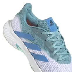 Adidas Court Jam Control Men's Tennis Shoe (Min Ton/Pulse Blue/White) 14 Adidas Court Jam Control Men's Tennis Shoe (Min Ton/Pulse Blue/White) -Racquet Pro Shop GY4002 8 FOOTWEAR Photography DetailView1 white