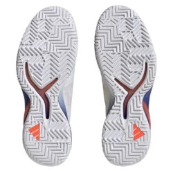 Adidas Adizero Cybersonic Men's Tennis Shoe (White/Black) -Racquet Pro Shop GY9634 4 FOOTWEAR Photography BottomView transparent 1