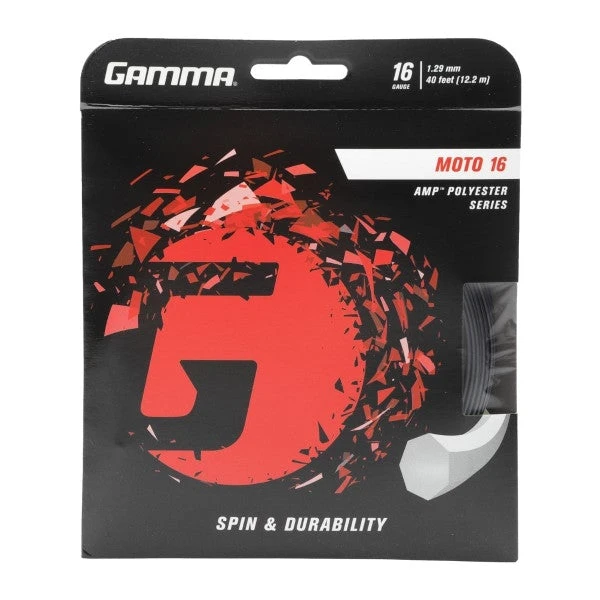 Gamma AMP Moto 16/1.29 Tennis String (Black) 1 Gamma AMP Moto 16/1.29 Tennis String (Black)