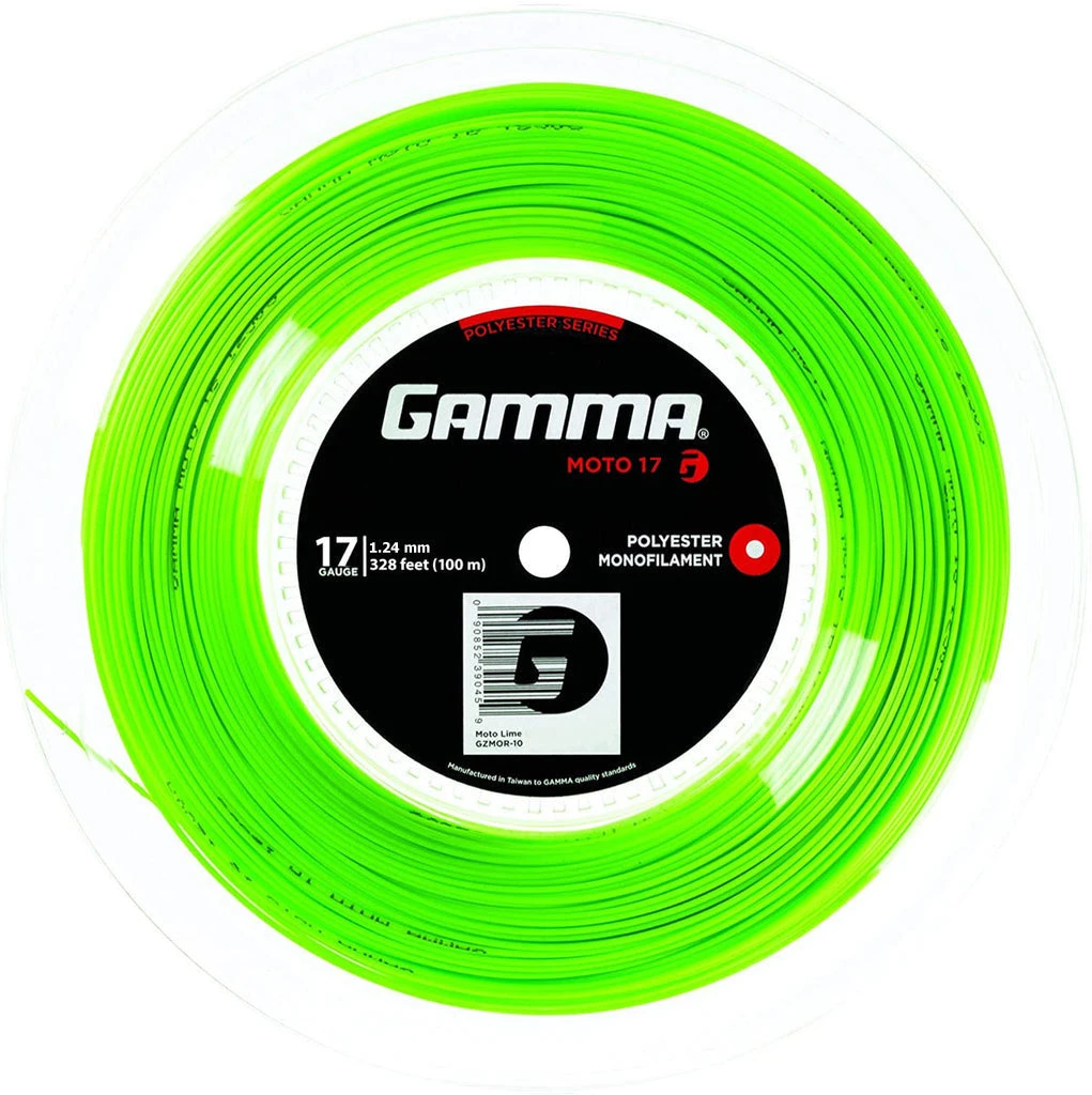 Gamma AMP Moto 17/1.24 Tennis String Mini Reel (Lime) 1 Gamma AMP Moto 17/1.24 Tennis String Mini Reel (Lime)