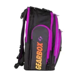 Gearbox Backpack - Court (Purple Accent With Red/Yellow Gradient) -Racquet Pro Shop GearboxCourtBackpack2