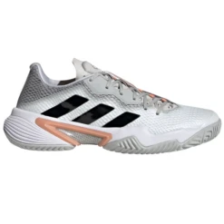 Adidas Barricade Women's Tennis Shoe (Grey/Black/Blush)