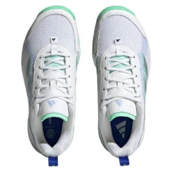 Adidas AvaFlash Women's Tennis Shoe (White/Blue) -Racquet Pro Shop HP5272 3 FOOTWEAR Photography TopPortraitView transparent 1