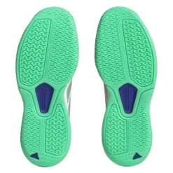 Adidas AvaFlash Women's Tennis Shoe (White/Blue) -Racquet Pro Shop HP5272 4 FOOTWEAR Photography BottomView transparent 1