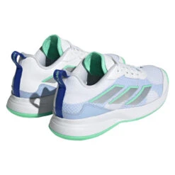 Adidas AvaFlash Women's Tennis Shoe (White/Blue) -Racquet Pro Shop HP5272 7 FOOTWEAR Photography BackLateralTopView transparent 1
