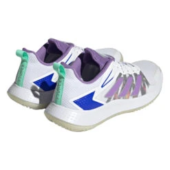 Adidas Defiant Speed Women's Tennis Shoe (White) -Racquet Pro Shop HQ8459 7 FOOTWEAR Photography BackLateralTopView transparent