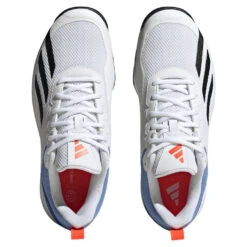 Adidas Courtflash Speed Men's Tennis Shoe (White/Black) -Racquet Pro Shop HQ8481 3 FOOTWEAR Photography TopPortraitView transparent