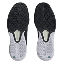 Adidas Courtflash Speed Men's Tennis Shoe (Black/White) -Racquet Pro Shop HQ8482 4 FOOTWEAR Photography BottomView transparent