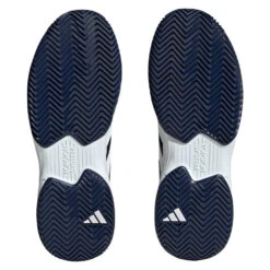 Adidas CourtJam Control Men's Tennis Shoe (Navy/White) 13 Adidas CourtJam Control Men's Tennis Shoe (Navy/White) -Racquet Pro Shop HQ8808 4 FOOTWEAR Photography BottomView transparent