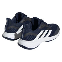 Adidas CourtJam Control Men's Tennis Shoe (Navy/White) 11 Adidas CourtJam Control Men's Tennis Shoe (Navy/White) -Racquet Pro Shop HQ8808 7 FOOTWEAR Photography BackLateralTopView transparent
