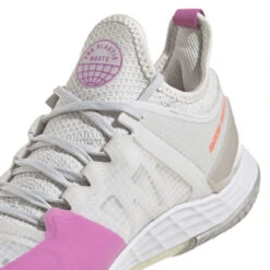 Adidas Adizero Ubersonic 4 Women's Tennis Shoe (White/Impact Orange) -Racquet Pro Shop HR2034 8 FOOTWEAR Photography Detail View 1 transparent d81ac21d 1ac2 4361 b698 ddcf048b27e5