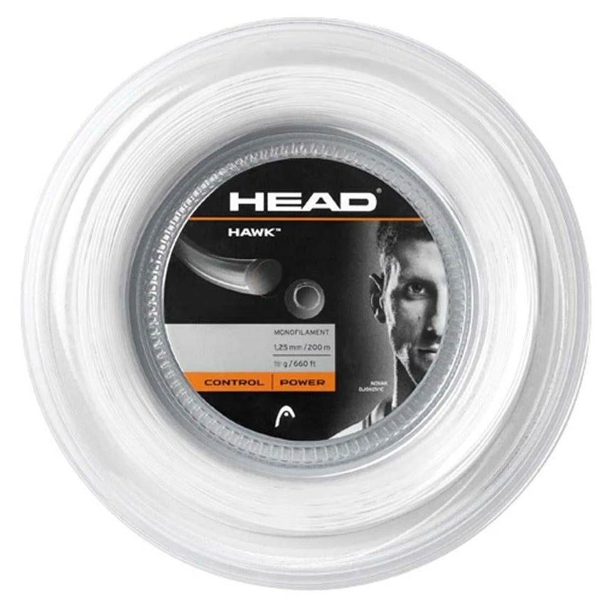 Head Hawk 16/1.30 Tennis String Reel (White) 1 Head Hawk 16/1.30 Tennis String Reel (White)