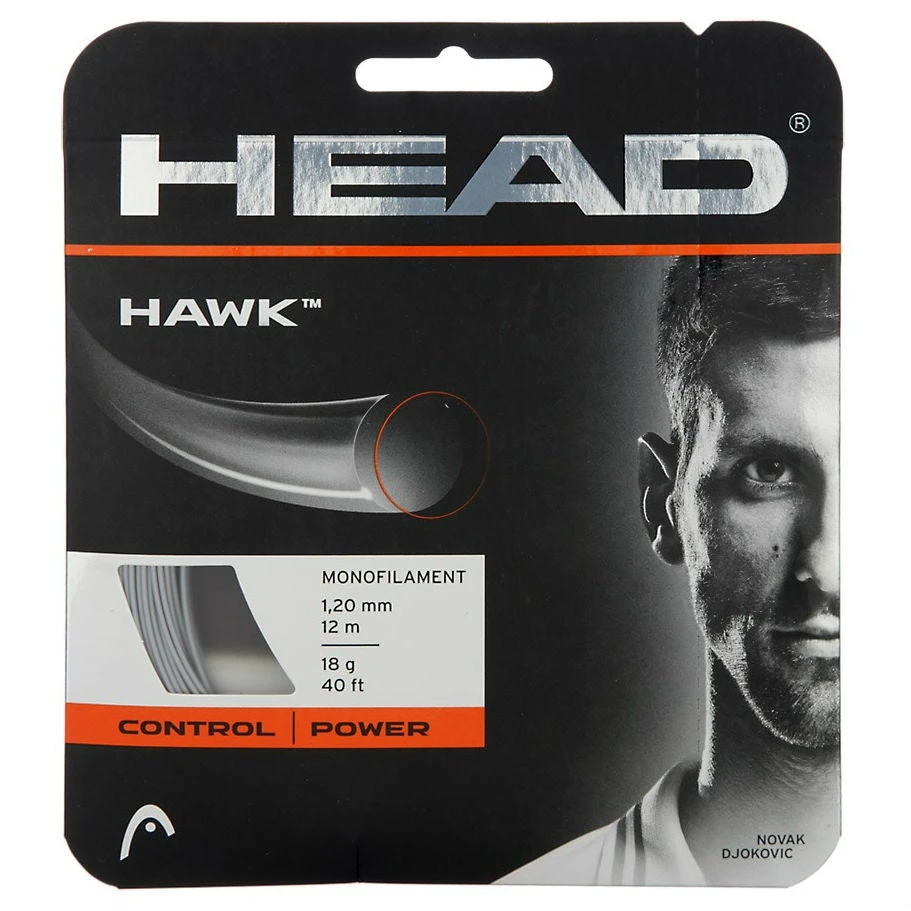 Head Hawk 18/1.20 Tennis String (Silver) 1 Head Hawk 18/1.20 Tennis String (Silver)